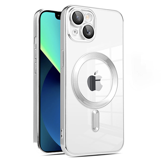 Magnetic Chrome TPU Camera Cover for iPhone 15