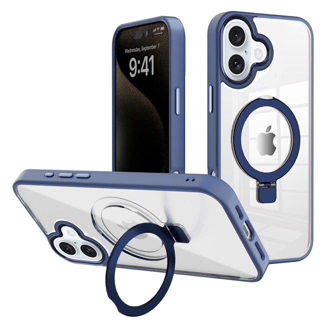 MT Series Clear Magnetic Ringstand Case for iPhone 16