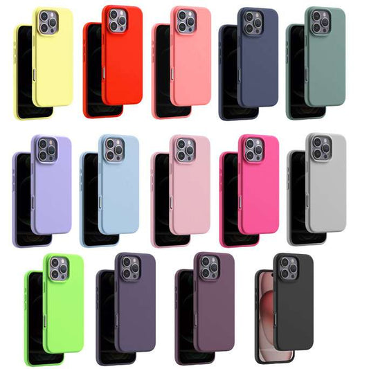 Microfiber Silicone Case for iPhone 16 Pro