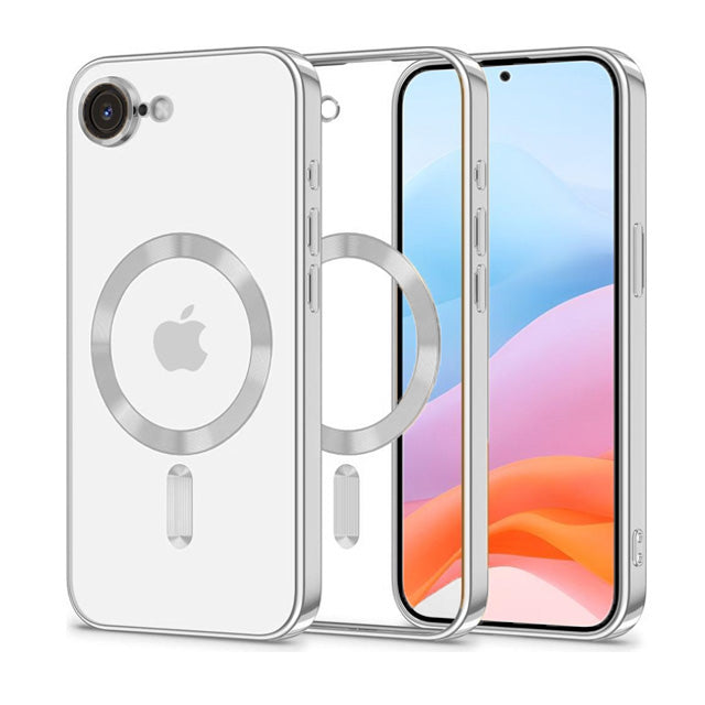 Magnetic Chrome TPU Camera Cover Case for iPhone 16e