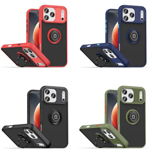 Matte PC TPU Ringstand Case for iPhone 17 Pro
