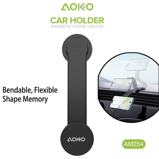 Magnetic Flexible Shape Memory Glue on Car Mount