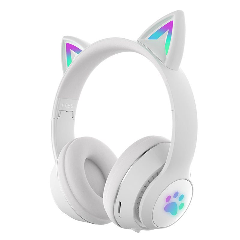Wireless Adjustable Over-Ear Cat Ear Headphones