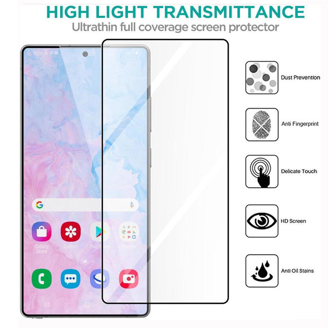 Full-Glue Clear Tempered Glass Screen Protector for Samsung Galaxy S Models