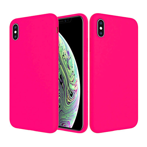 Microfiber Silicone Case for iPhone X/XS