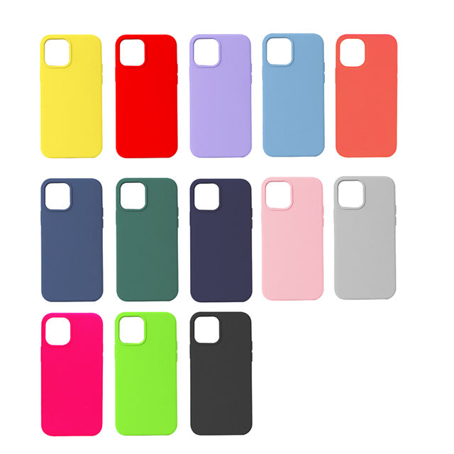 Microfiber Silicone Case for iPhone 12