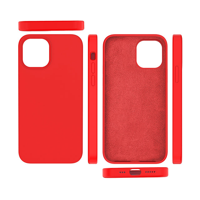 Microfiber Silicone Case for iPhone 13