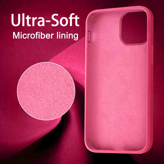 Microfiber Silicone Case for iPhone 12