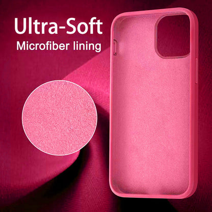 Microfiber Silicone Case for iPhone 12