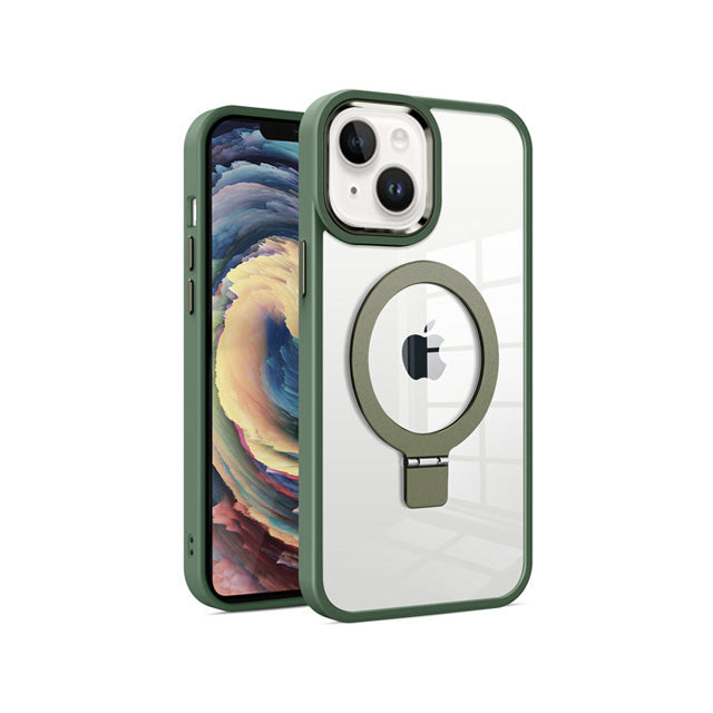 MT Series Clear Magnetic Ringstand Case for iPhone 14