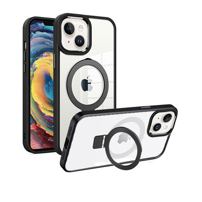MT Series Clear Magnetic Ringstand Case for iPhone 14