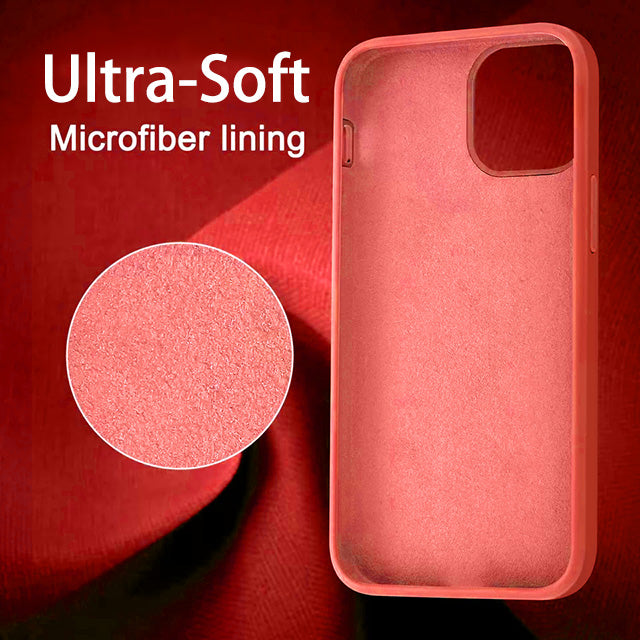 Microfiber Silicone Case for iPhone 13