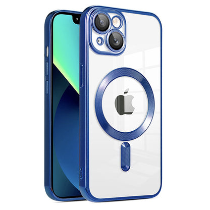 Magnetic Chrome TPU Camera Cover for iPhone 15