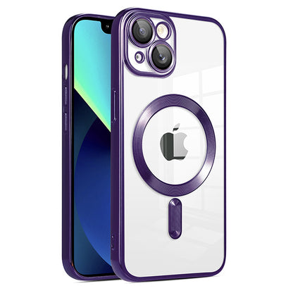 Magnetic Chrome TPU Camera Cover for iPhone 15
