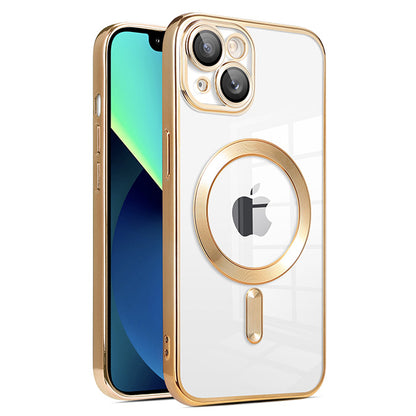 Magnetic Chrome TPU Camera Cover for iPhone 15