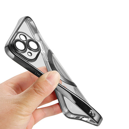 Magnetic Chrome TPU Camera Cover for iPhone 15