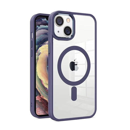MT Series Clear Magnetic Case for iPhone 15 Plus