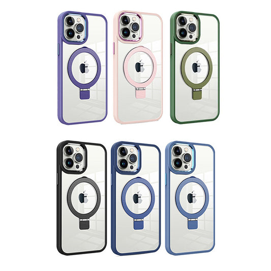 MT Series Clear Magnetic Ringstand Case for iPhone 14 Pro Max