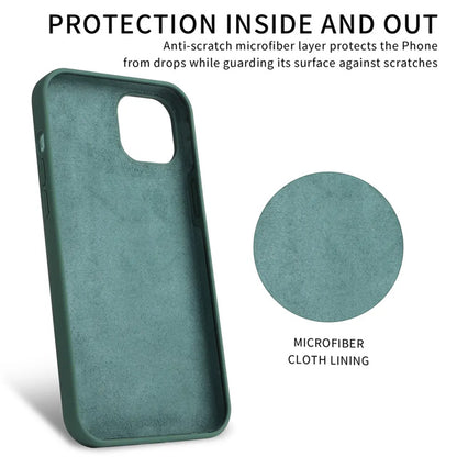 Microfiber Silicone Case for iPhone 15