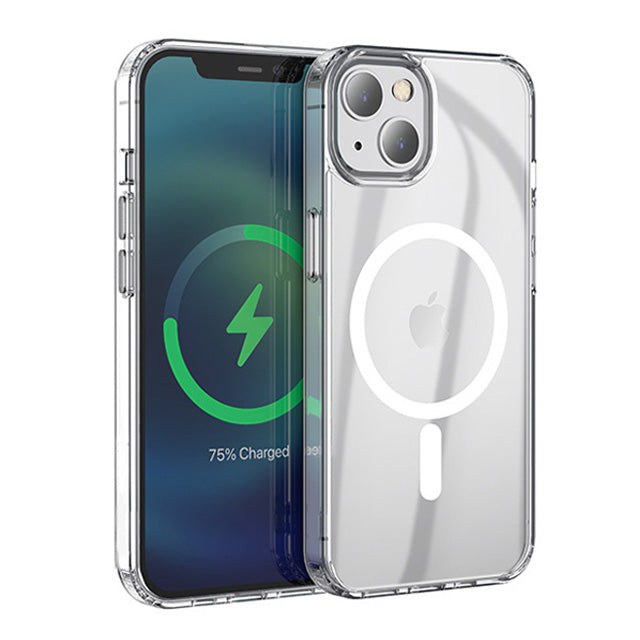 Clear Magnetic Hard Case for iPhone 14 Plus