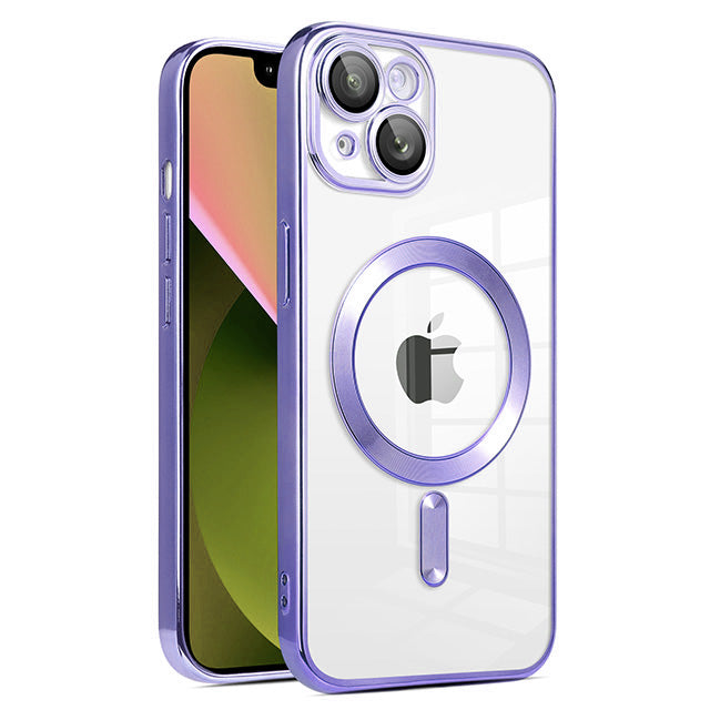 Magnetic Chrome TPU Camera Cover for iPhone 15