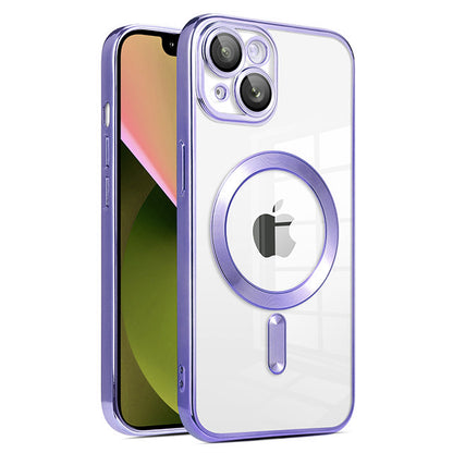 Magnetic Chrome TPU Camera Cover for iPhone 15