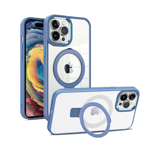 MT Series Clear Magnetic Ringstand Case for iPhone 15 Pro