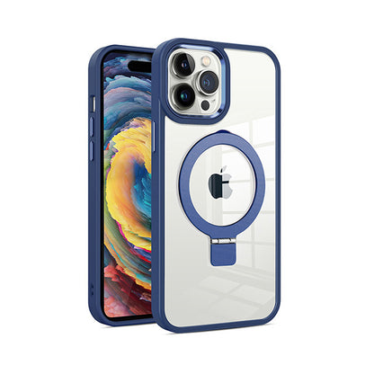 MT Series Clear Magnetic Ringstand Case for iPhone 15 Pro Max