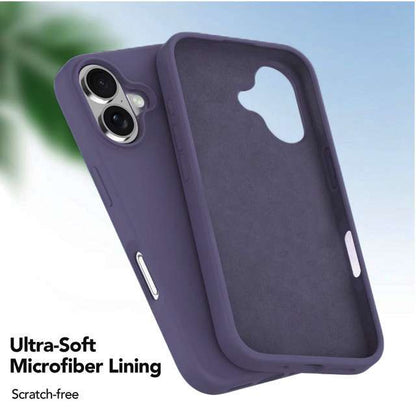Microfiber Silicone Case for iPhone 16
