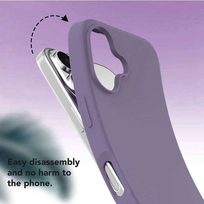 Microfiber Silicone Case for iPhone 16