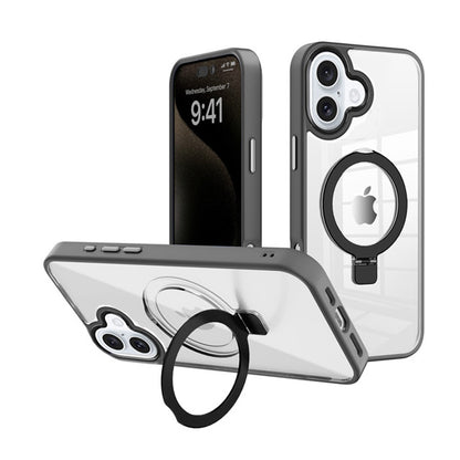 MT Series Clear Magnetic Ringstand Case for iPhone 16