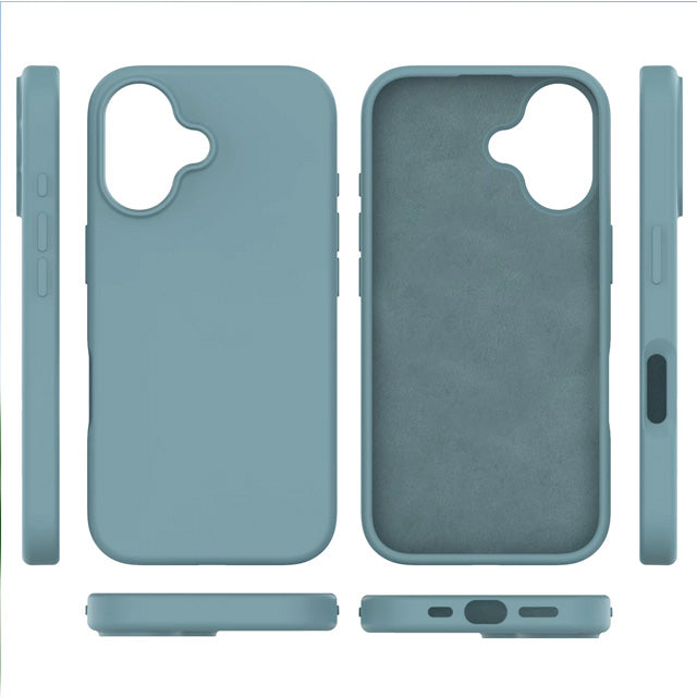Microfiber Silicone Case for iPhone 16 Plus