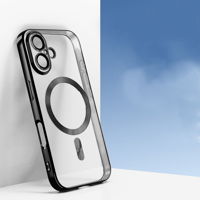 Magnetic Chrome TPU Camera Cover for iPhone 17