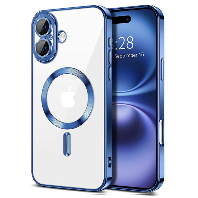 Magnetic Chrome TPU Camera Cover Case for iPhone 17