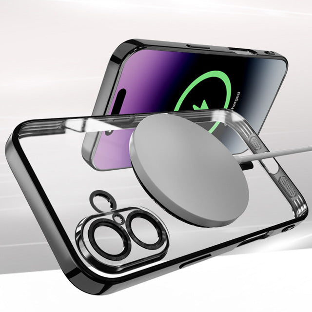 Magnetic Chrome TPU Camera Cover for iPhone 17