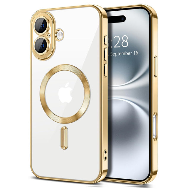 Magnetic Chrome TPU Camera Cover Case for iPhone 17