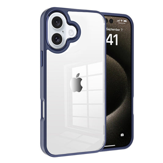 MT Series Clear PC TPU Case for iPhone 16 Plus