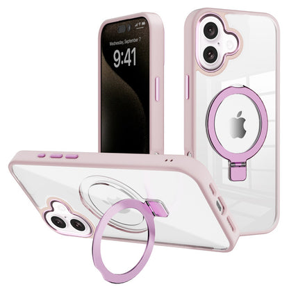 MT Series Clear Magnetic Ringstand Case for iPhone 16