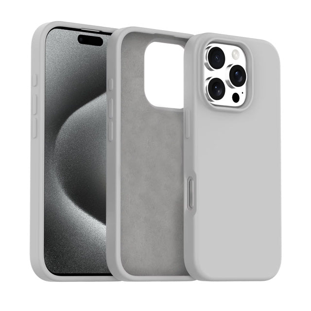 Microfiber Silicone Case for iPhone 16 Pro