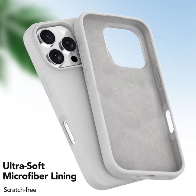 Microfiber Silicone Case for iPhone 16 Pro