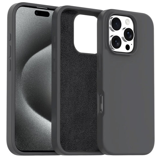 Microfiber Silicone Case for iPhone 16 Pro Max