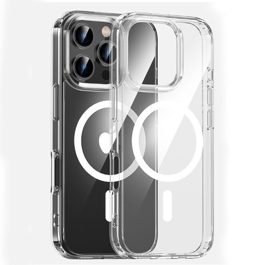 Clear Magnetic Hard Case for iPhone 16 Pro Max