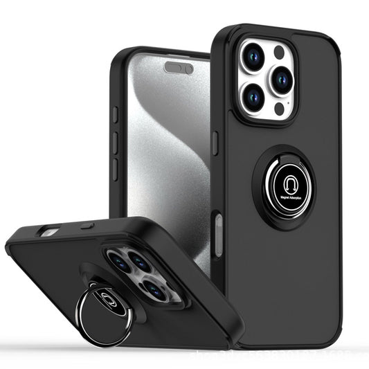Matte PC TPU Ringstand Case for iPhone 16 Pro Max