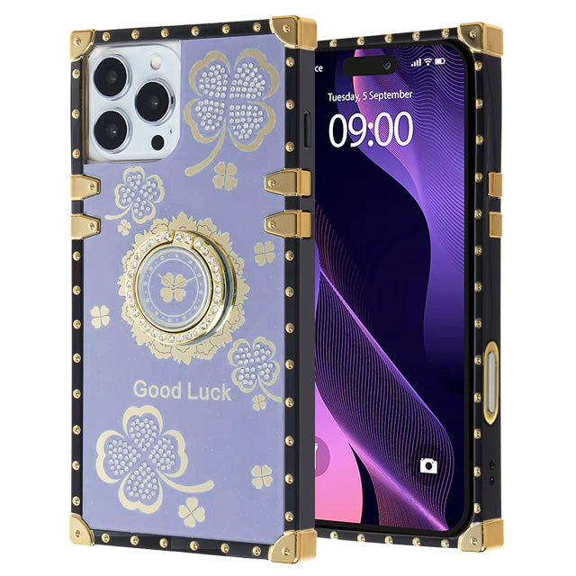 Clover Design Ringstand Case for iPhone 16 Pro Max