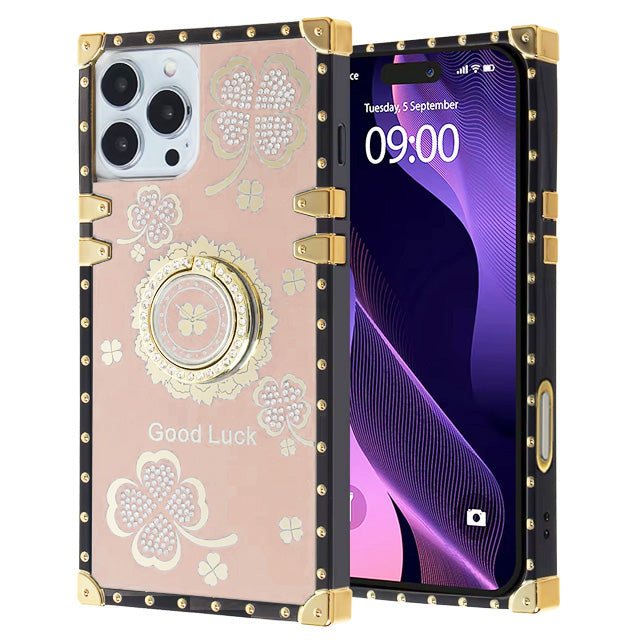 Clover Design Ringstand Case for iPhone 16 Pro Max