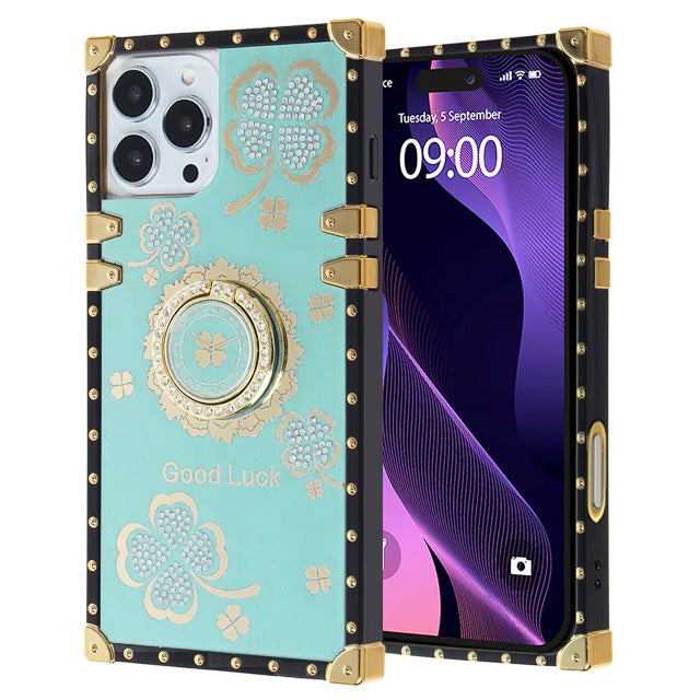 Clover Design Ringstand Case for iPhone 16 Pro Max