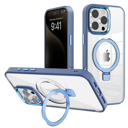MT Series Clear Magnetic Ringstand Case for iPhone 16 Pro Max