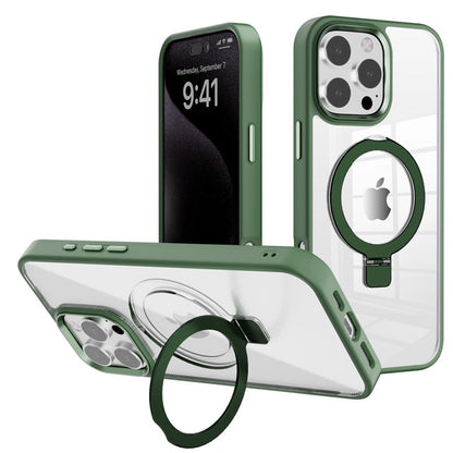 MT Series Clear Magnetic Ringstand Case for iPhone 16 Pro Max