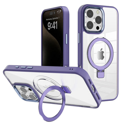 MT Series Clear Magnetic Ringstand Case for iPhone 16 Pro Max