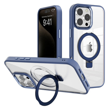 MT Series Clear Magnetic Ringstand Case for iPhone 16 Pro Max